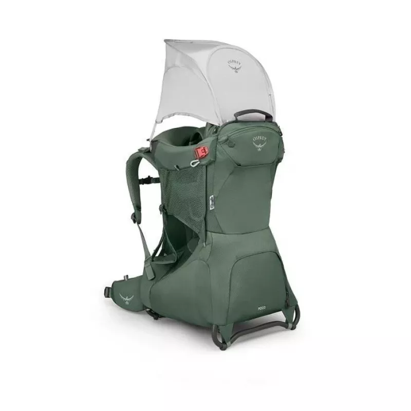 Mochila de transporte para criança Osprey Poco Tourist verde, mochila de transporte para criança leve e ajustável