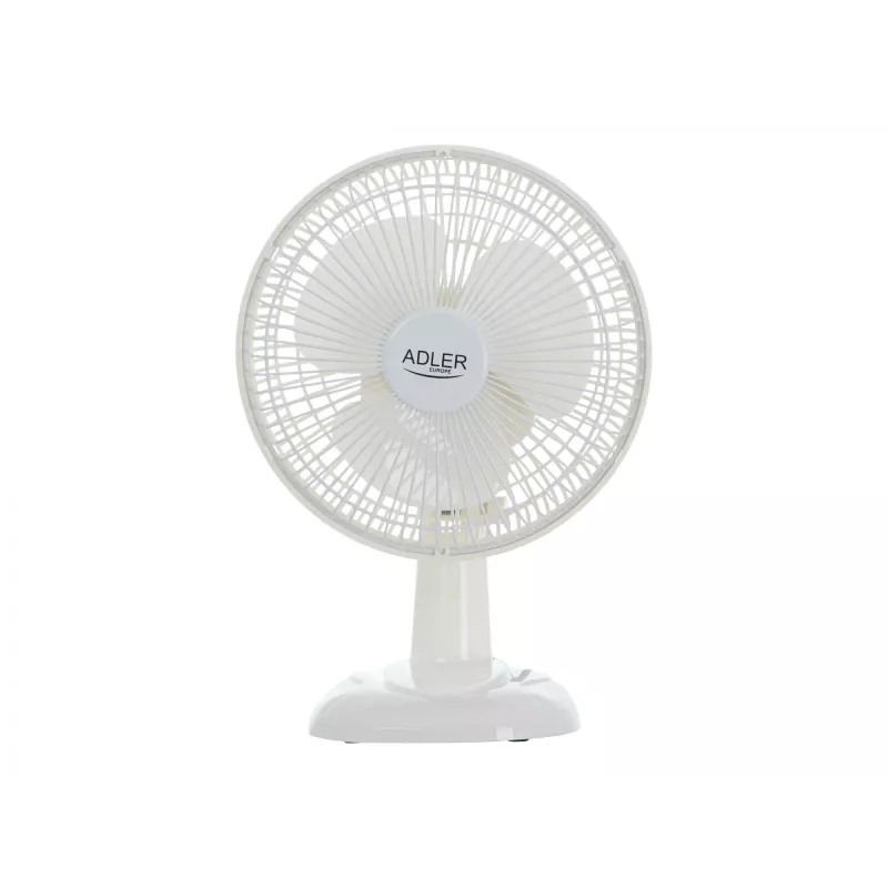 Adler | Ventilador com mola | AD 7317 | Ventilador de mesa | Branco | Diâmetro 15 cm | Número de velocidades 2 | 30 W