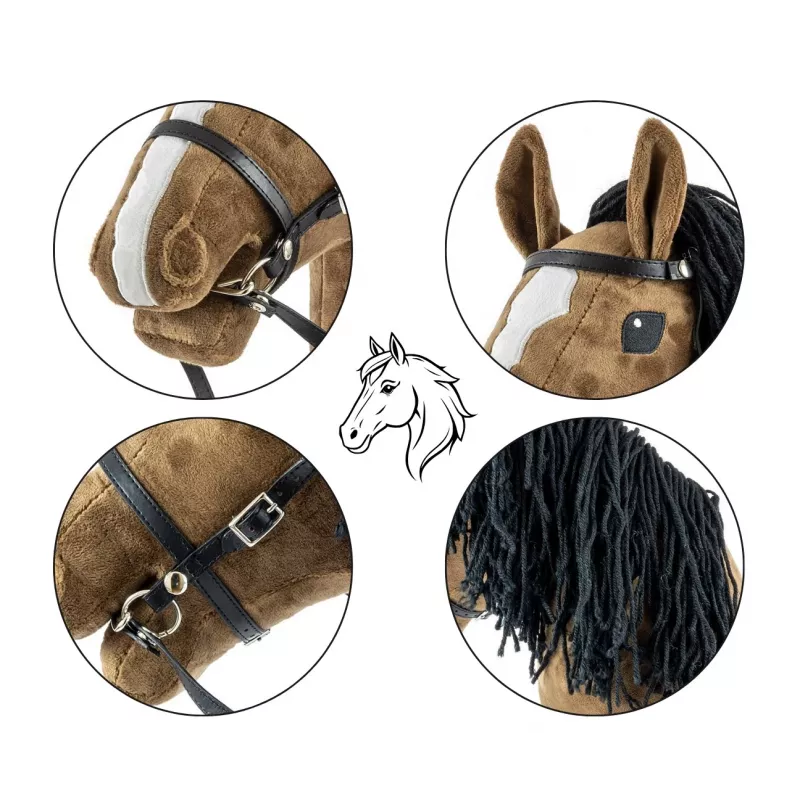 Cavalo de Pau Hobby Horse Castanho Escuro