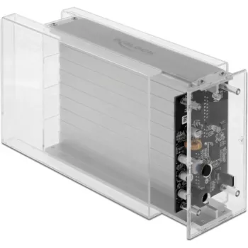 Caixa para HDD/SSD DeLOCK 42624 transparente 2,5/3,5 polegadas