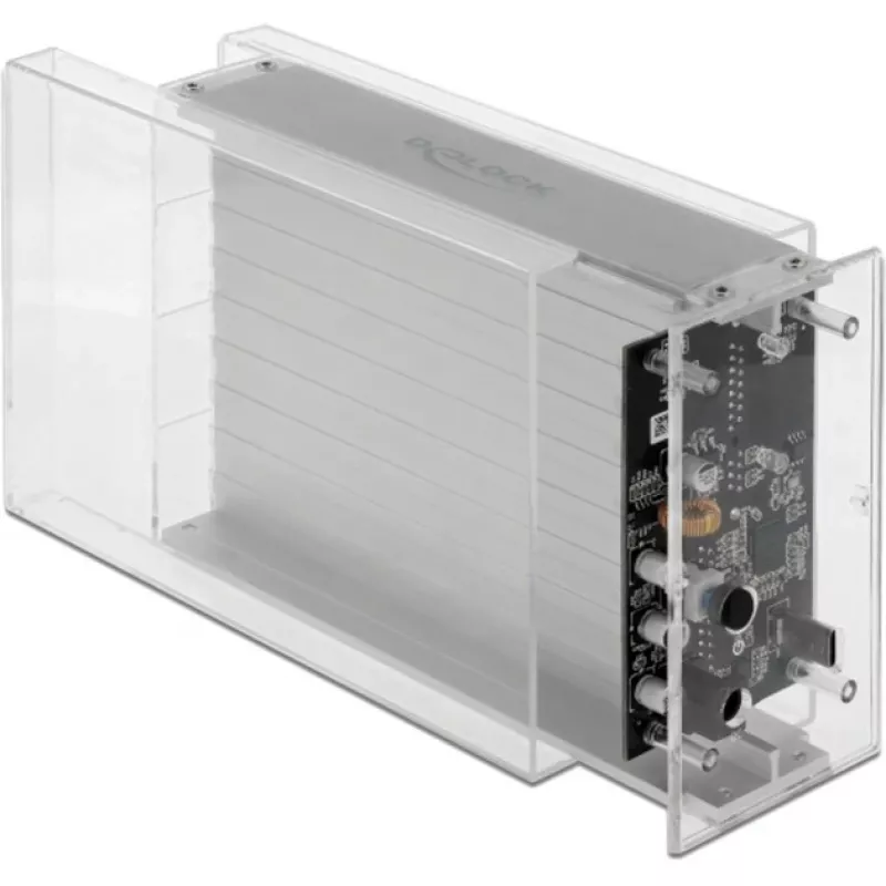Caixa para HDD/SSD DeLOCK 42624 transparente 2,5/3,5 polegadas