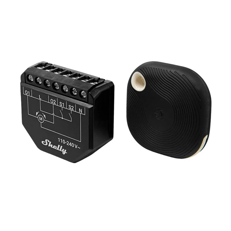 Controlo de estores WiFi Shelly Shutter BLU (Shelly_Shutter_BLU_1) botão Bluetooth, caixa robusta