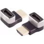 Adaptador de mudança de género S/CONN 10-01051 HDMI-A preto prateado com banho de ouro