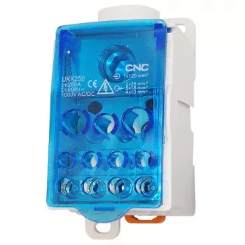 Caixa de ligação HiSmart NV821792 unipolar 250A para sistemas solares/energéticos