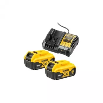Conjunto de bateria e carregador DeWALT DCB1104P2 18 V 5,0 Ah (2 baterias, carregador)