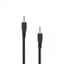 SBOX CABO DE ÁUDIO 3.5 mm ficha macho para ficha macho 0,5 m preto