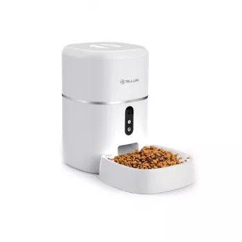 Comedouro automático Tellur TLL331461 com câmara UltraHD, 4 l, branco