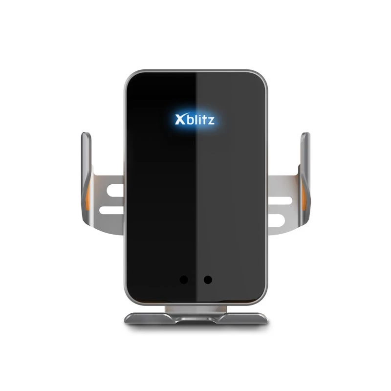 Xblitz FX4 Elegance Suporte automático de telemóvel para automóvel com carregamento sem fios, montagem na grelha de ventilação
