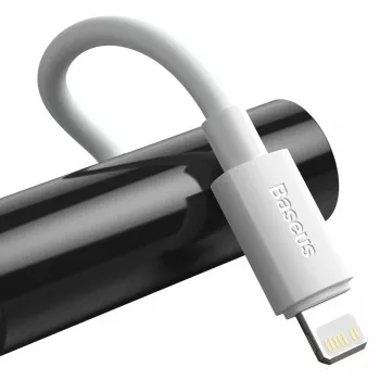 Kit de cabos de dados Baseus Simple Wisdom USB-C para Lightning PD 20W (2 unid./conjunto) 1,5m branco