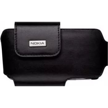 Bolsa de transporte em pele Nokia preta (276547) fabricada em pele e pele sintética em preto. Produto original NOKIA — MPN: 276547 · EAN: