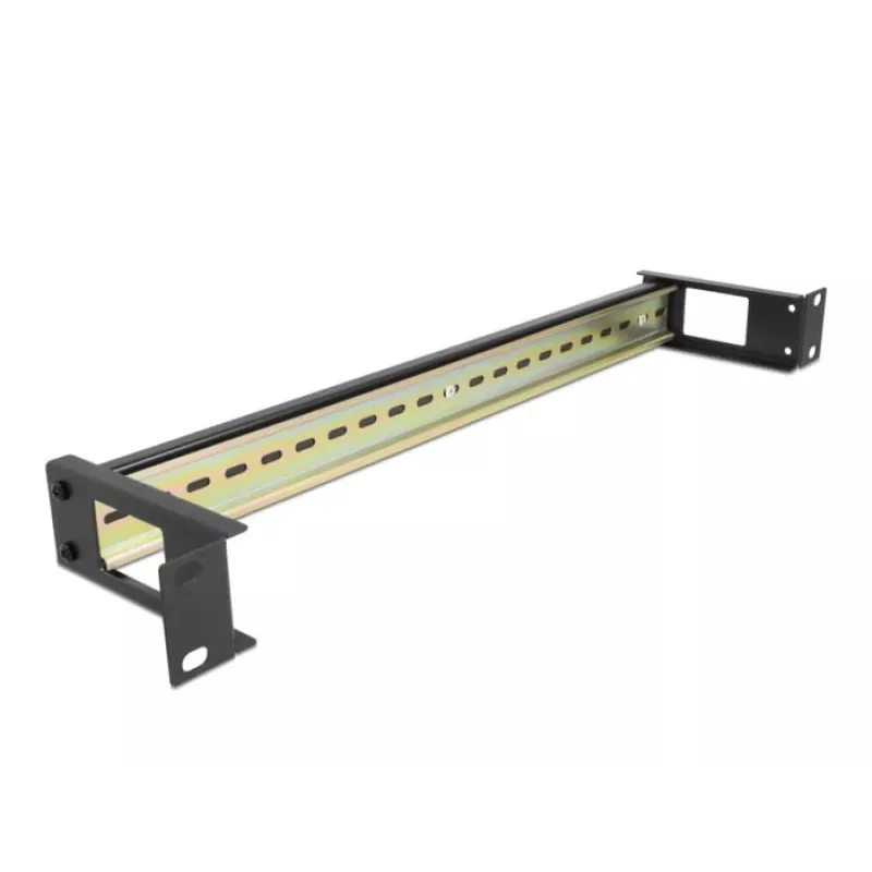 Painel para calha DIN DeLOCK 67031 metal preto 19 polegadas 482,6 mm