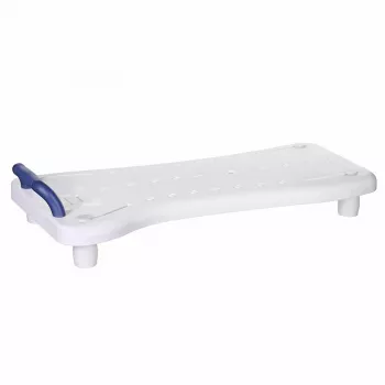 Assento de banheira ActionMed LW300AM com pega de apoio – ajuda de banho branca para a banheira, resistente à humidade, argola de suspensão