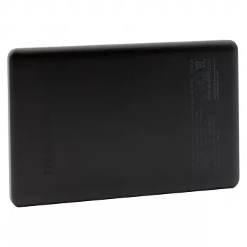 Powerbank RealPower PB-5000 MAG 5000 mAh, carregamento sem fios, USB-C, 20 W, Preto