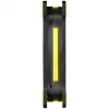 Ventoinha de caixa Thermaltake Riing 14 LED 140mm preto/amarelo