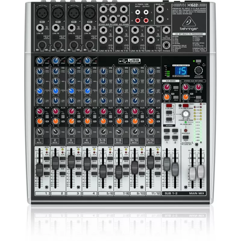 Behringer X1622USB mesa de mistura de áudio 16 canais 10 - 200000 Hz