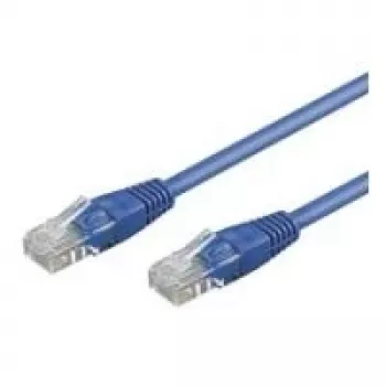 Wentronic Goobay cabo de rede CAT 6, U/UTP, azul, 3 m - mistura de cobre CCA (68407)