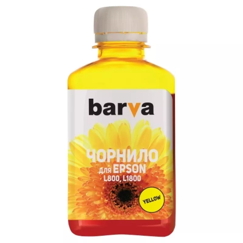 Compatível Barva Epson T6734 L800/L810/L850/L1800 C13T67344A garrafa de recarga de tinta, amarelo
