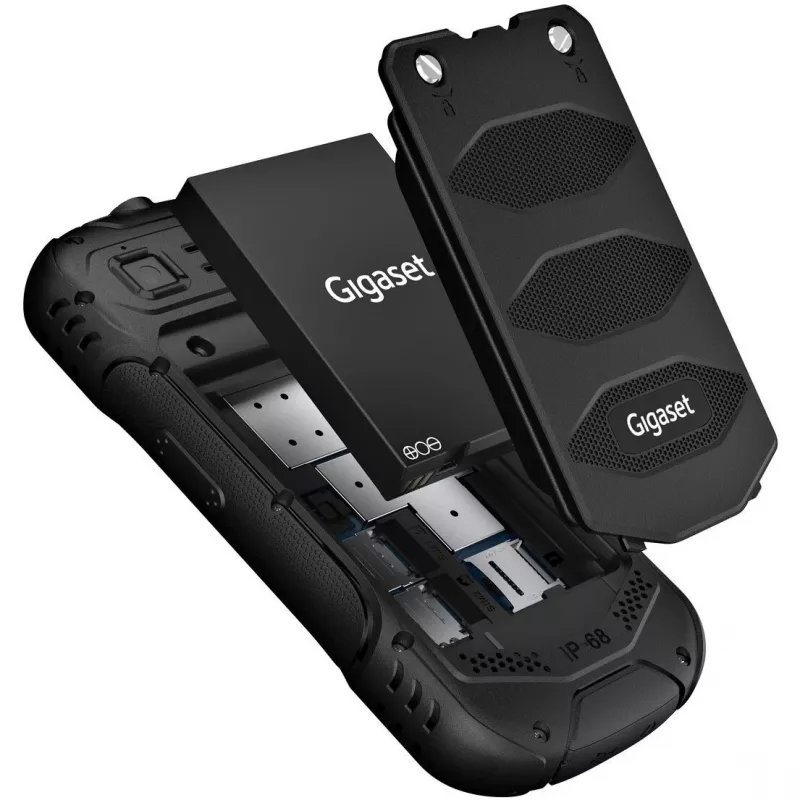 Gigaset GLX 8 Active Duo preto - Telemóvel - 2.500 mAh (L36853-H1223-R101)