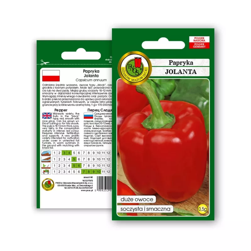 PNOS pimento Jolanta sementes de hortícolas, 0,5 g