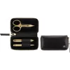 Conjunto de manicura ZWILLING Twinox Gold Edition 97747-004-0 — 3 peças em estojo de couro preto