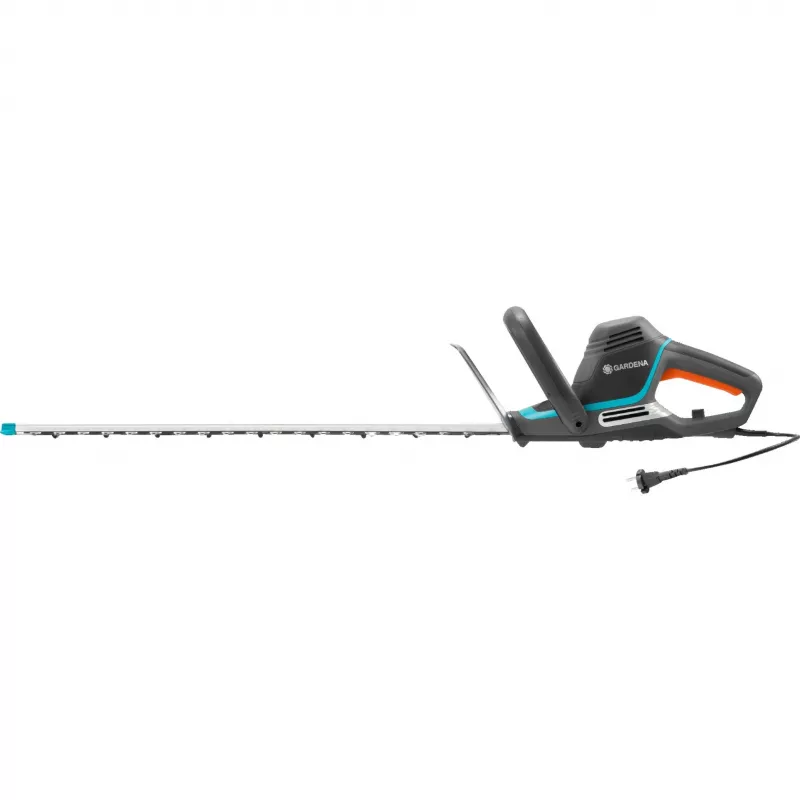 Gardena PowerCut 700/65 corta-sebes elétrico, 700 W, 65 cm, lâmina dupla, 3,7 kg, preto/turquesa