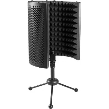 Sistema absorvente de microfone Omnitronic AS-04 suporte dobrável