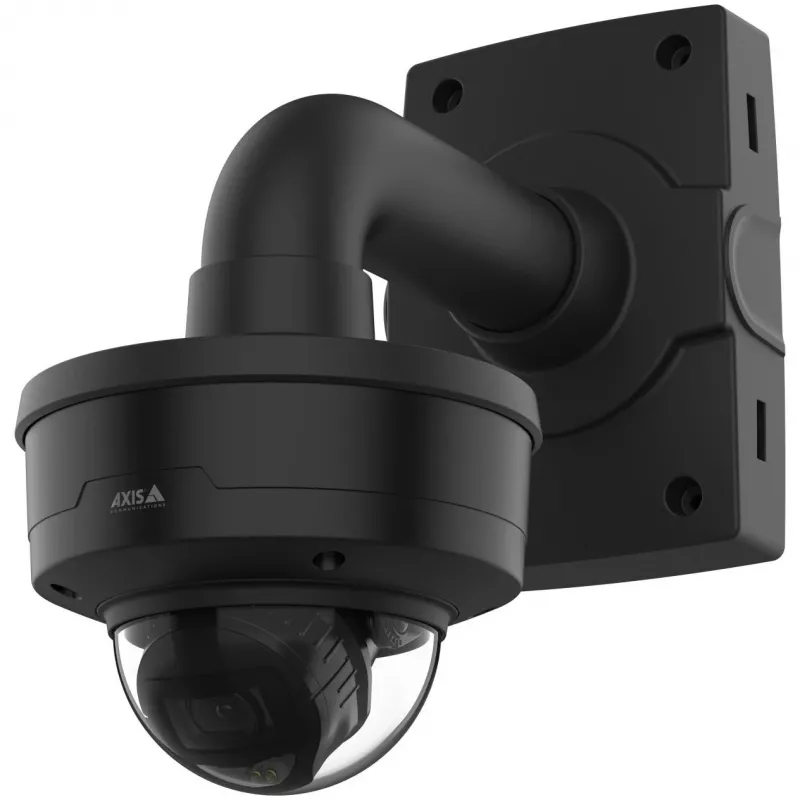 Suporte AXIS TP3106-E — suporte exterior, preto, 154,7×154,7×51,1 mm