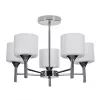 Lustre de suspensão clássico Activejet MIRA cromado 5xE27 para sala de estar