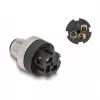 Conector M12 codificação A 3 pinos macho DeLOCK 60566 ligação por parafuso preto
