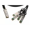 Cabo DAC QSFP+ Extralink 40 Gbit/s para 4×10 Gbit/s, 3 m, 30AWG, ficha QSFP+ macho–macho