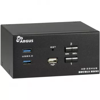 Comutador KVM Inter-Tech IPC AS-22HUS 2 portas USB