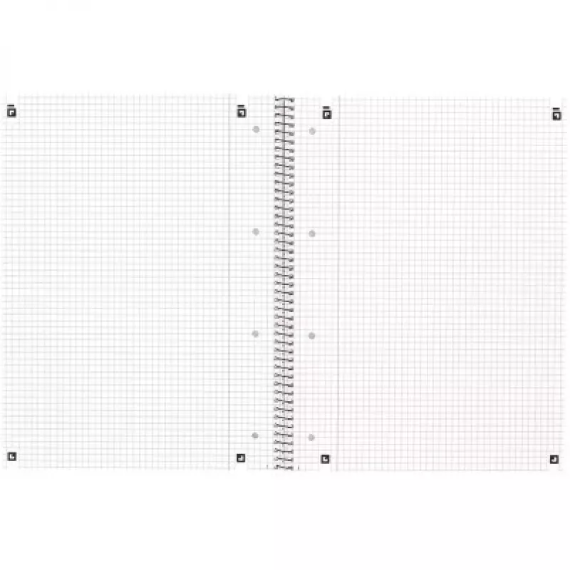 Oxford College caderno A4, 80 folhas, quadriculado com margem interior, 90 g/m², azul (100050358)
