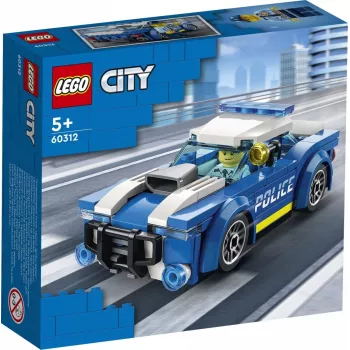 LEGO 60312 City Carro de Polícia brinquedo para crianças a partir dos 5 anos com minifigura de polícia pequena ideia de presente série de aventuras veículo de perseguição conjunto de construção