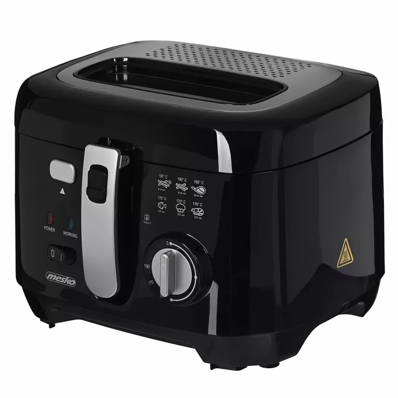 Fritadeira Mesko Home MS 4908 single 2,5 L 1800 W preta cinzenta