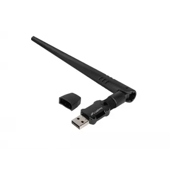 Adaptador USB Lanberg placa de rede WLAN NC-0900-WIE USB 2.0 Dualband AX900 1X antena externa