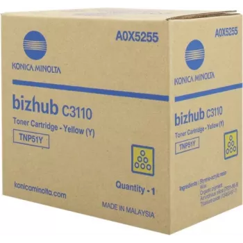 Cartucho de toner Konica Minolta TNP-51Y 1 unid. original amarelo