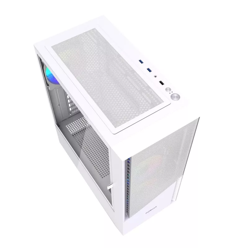 Caixa de PC Midi-Tower Fornax 4300 ATX branco