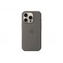 Apple iPhone 16 Pro Capa de silicone com MagSafe - Cinzento-pedra