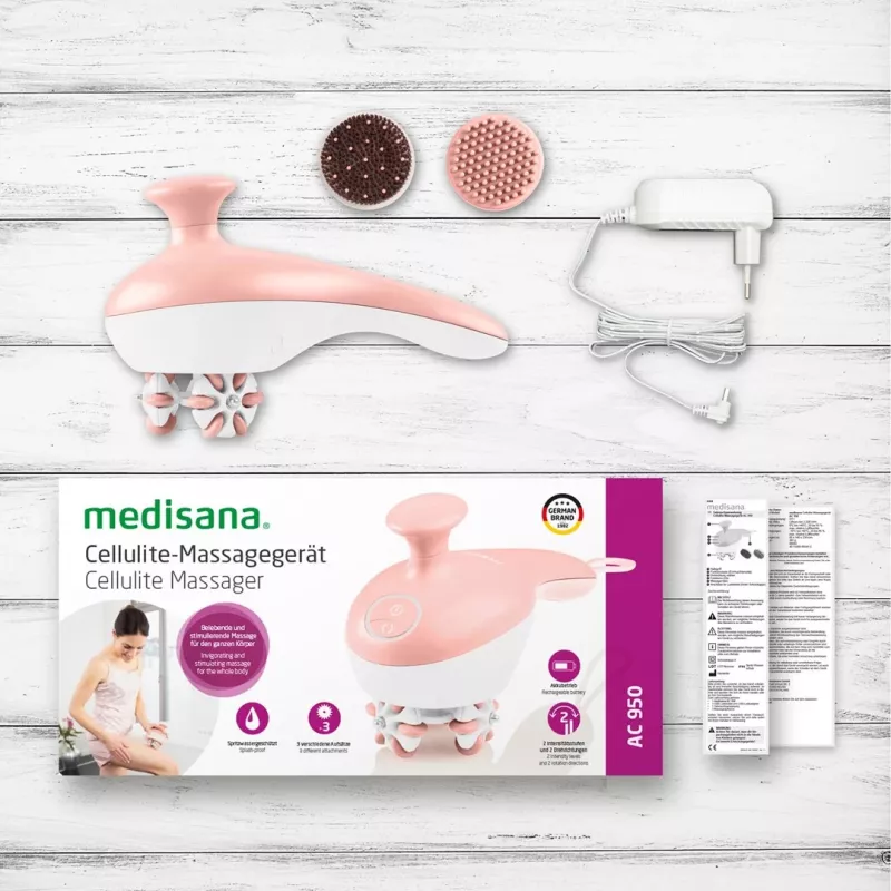 Medisana AC 950 massajador anticelulite, ouro rosa/branco