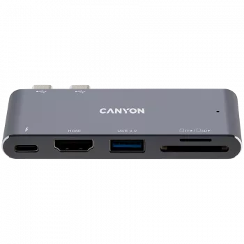Hub CANYON DS-5 5 em 1 Thunderbolt 3 4K cinzento-espacial