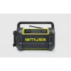 Rádio portátil Muse M-928 BTY com sintonizador digital FM, 20W, USB-C, preto/amarelo