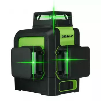 Nivel a laser Dedra MC0904 verde — alcance de 30 m, feixe verde, formato compacto