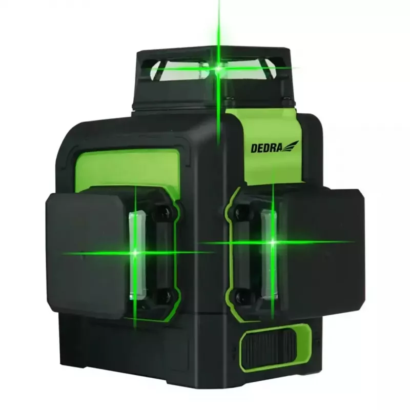 Nivel a laser Dedra MC0904 verde — alcance de 30 m, feixe verde, formato compacto