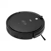 Aspirador robô TEESA Smart VAC 2 — redondo, preto, potência de aspiração 1000 Pa, bateria Li 9,6 V/2000 mAh, depósito de pó 0,2 l, WLAN, regresso automático
