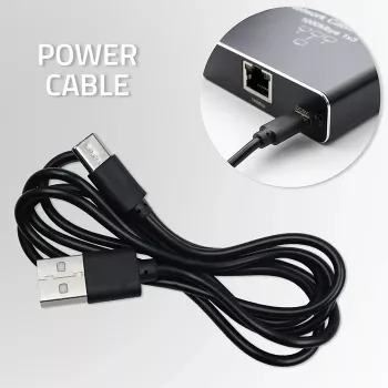 Mini switch Ethernet QOLTEC 52293 1x4 RJ45, splitter de rede não gerido 1 entrada 4 saídas