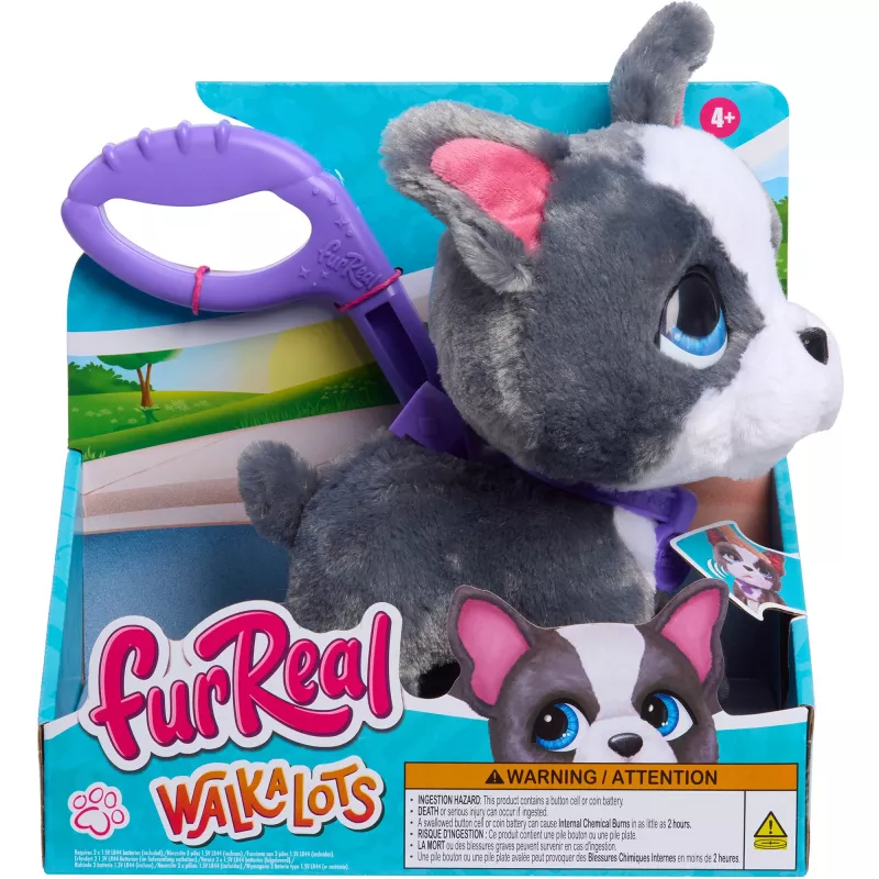 furReal Walk-a-Lots Bulldog Francês, Figura de Brinquedo
