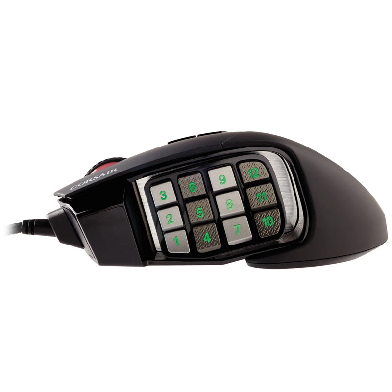 Rato de gaming Corsair Scimitar RGB Elite, ótico, com fios, 17 botões, 18000 dpi, preto