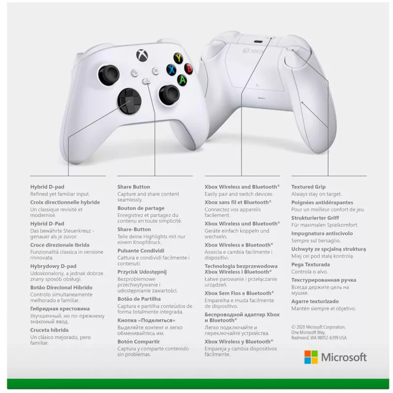 Comando Microsoft Xbox Wireless Controller branco