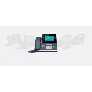 Telefone IP Yealink SIP-T54W preto 10 linhas LCD Wi-Fi