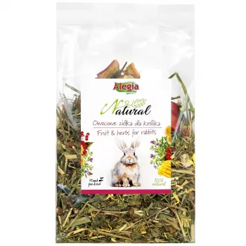 ALEGIA fruta e ervas para coelhos - guloseima para coelhos - 130 g